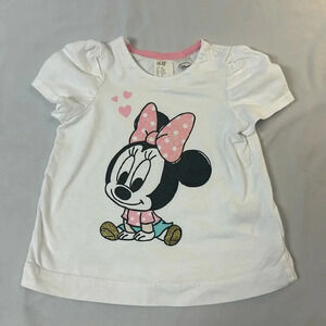 Disney X H&M - short sleeve Minnie Mouse T-shirt. Size 4-6 months